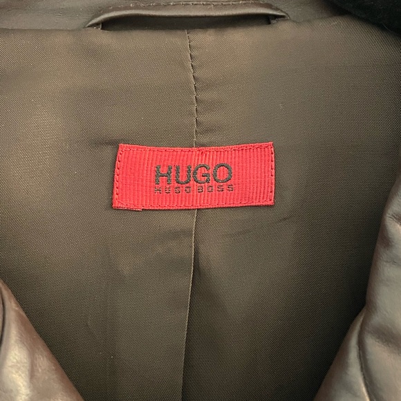 Hugo Boss Leather Jacket - Dark Brown Women’s Medium - Picture 5 of 10